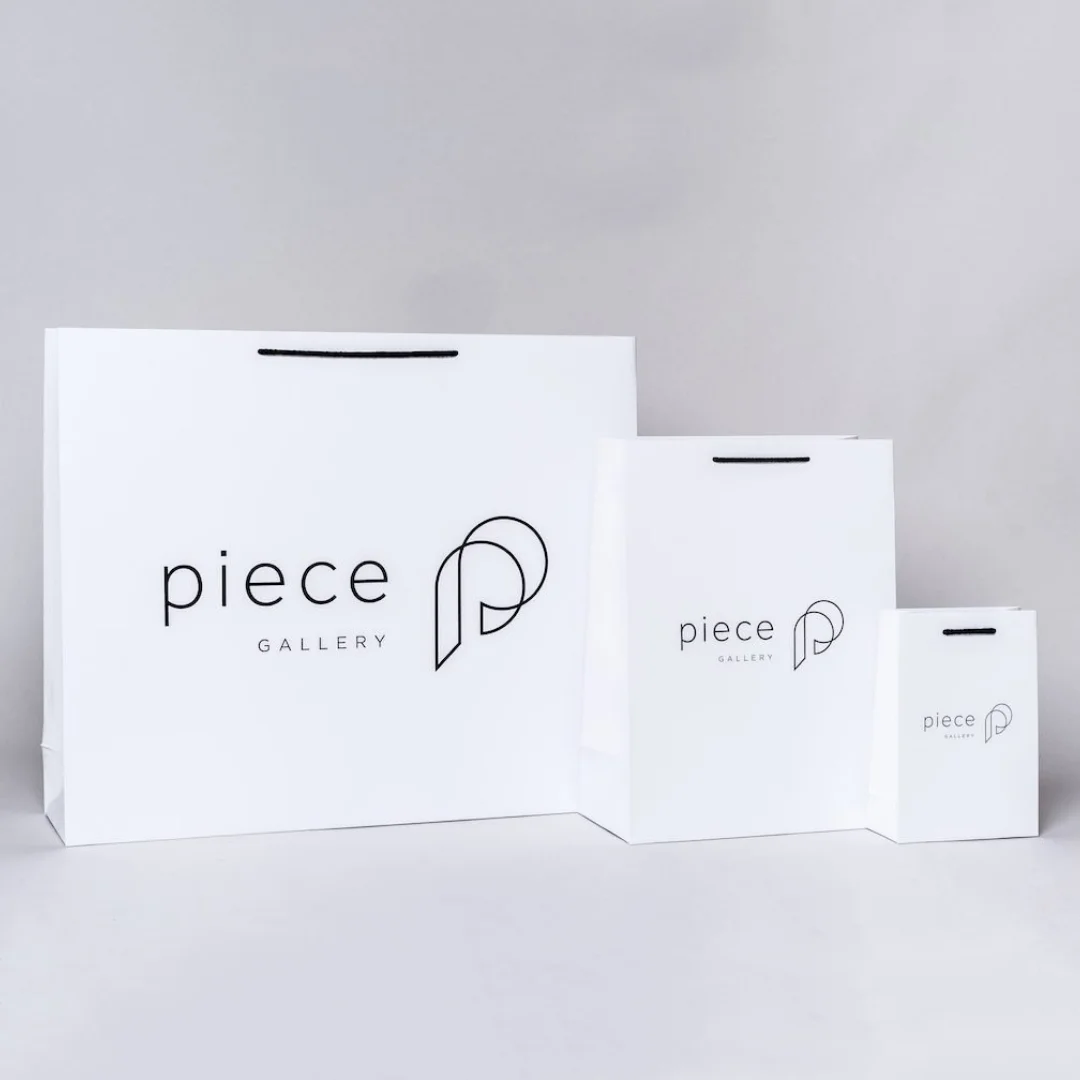 Custom Logo Printed Luxury Paper bags jewelry Bracelet Packaging Gift Shopping Bag with ribbon close