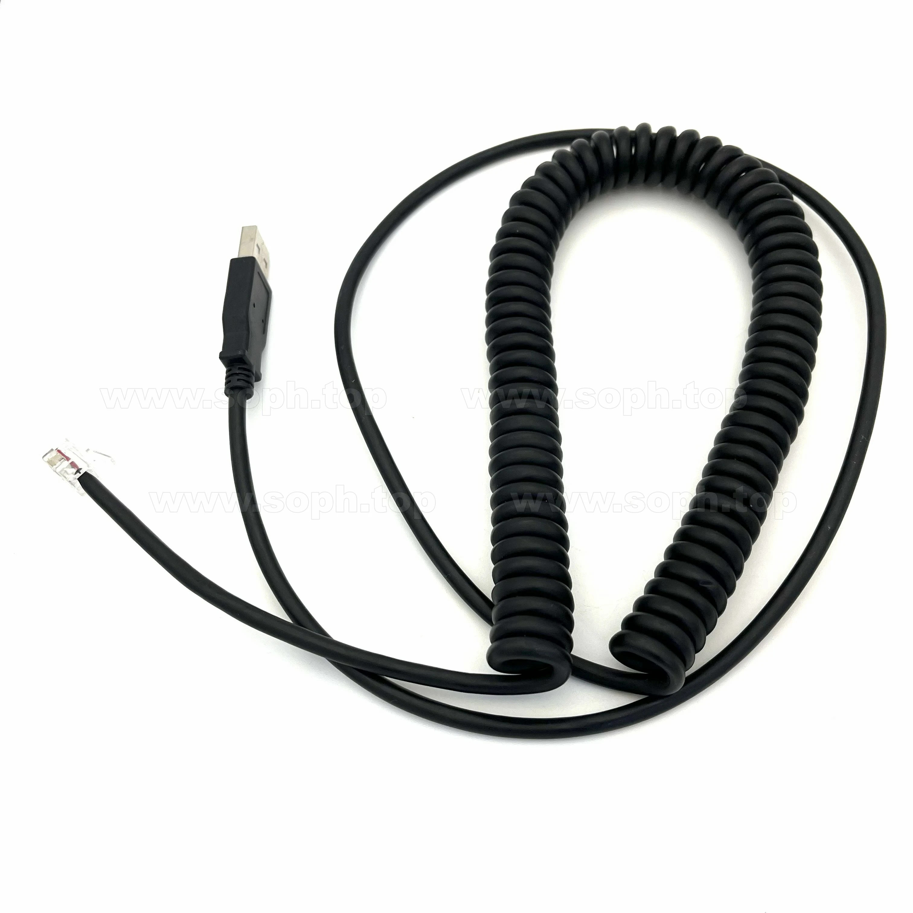 pinpad cable coiled USB TO RJ45 cable for Verifone pinpad 1000SE