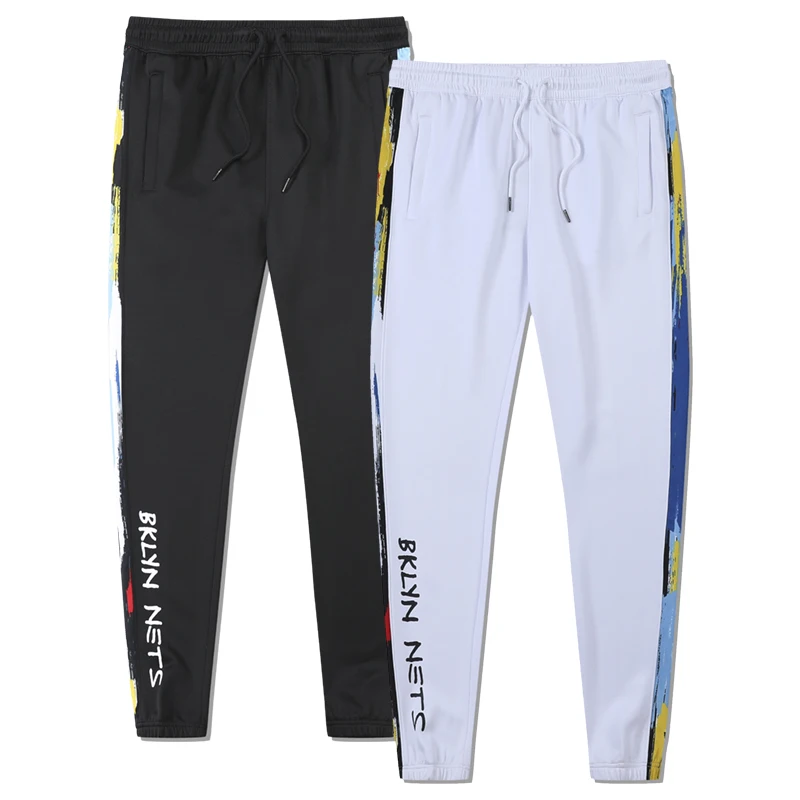 Customized Logo Printing Men Tracksuit Jogger Pants Sublimation Joggers Male Sport Wear Tapered Slim Fit Sweatpants Soft