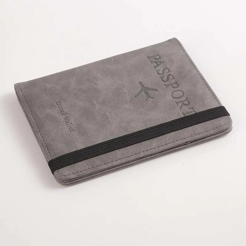 Cross border popular spot PU leather strap passport bag, ticket holder, travel portable SIM card passport holder_13