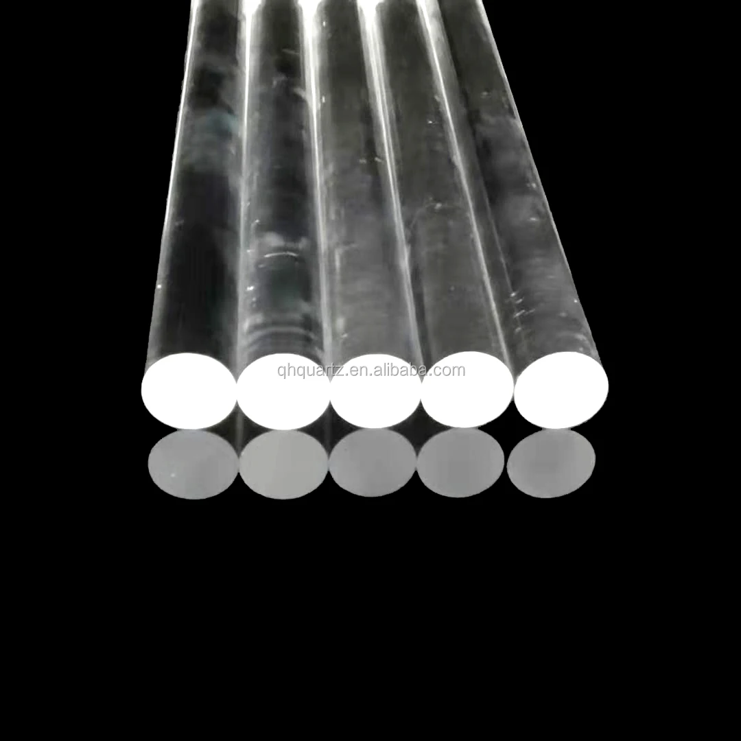
transparent quartz glass rods 