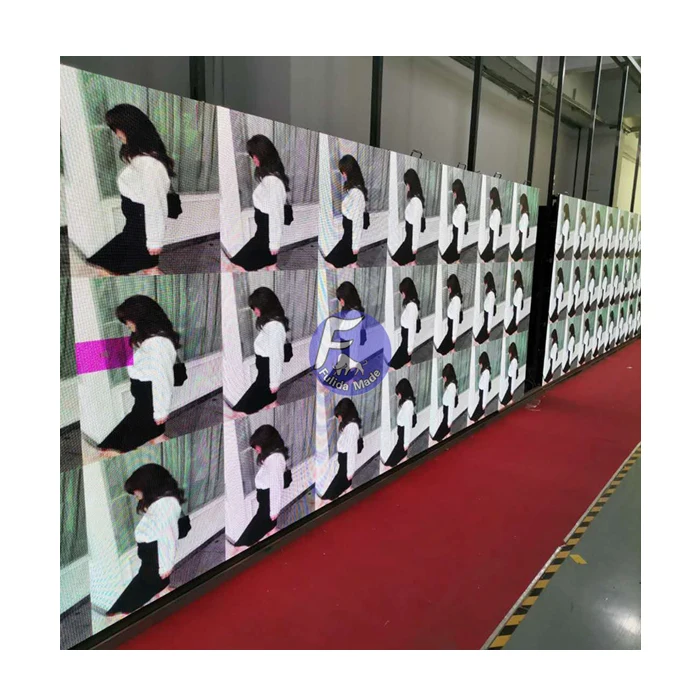 Indoor advertising display large wall curtain screen factory direct sales P3 unit 576x576mm led video wall panel for advertising