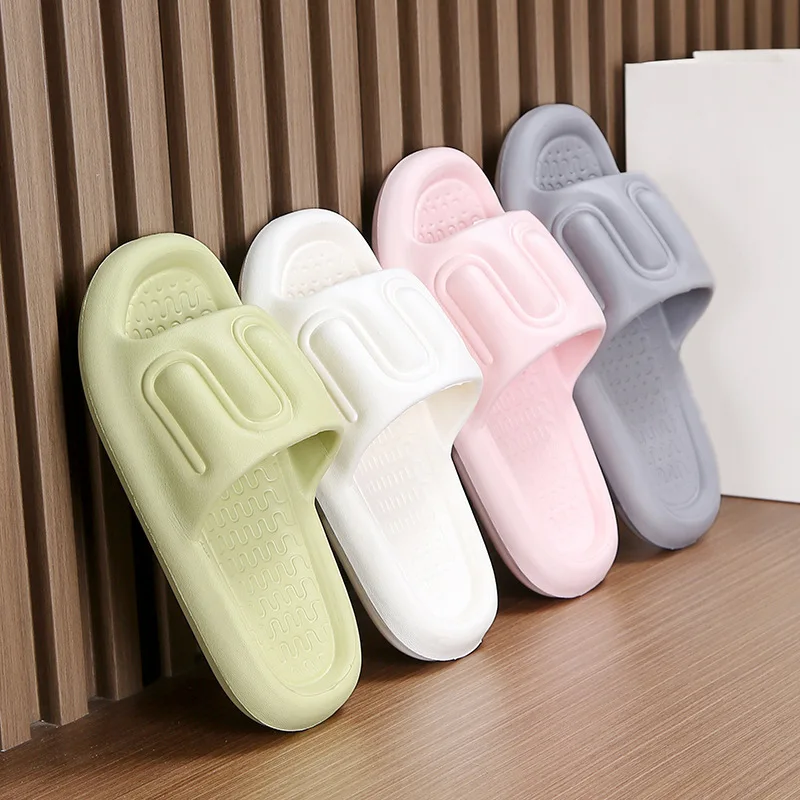 Stepping on excrement feeling sandals slippers female summer home couple non-slip indoor bathroom EVA male factory wholesale