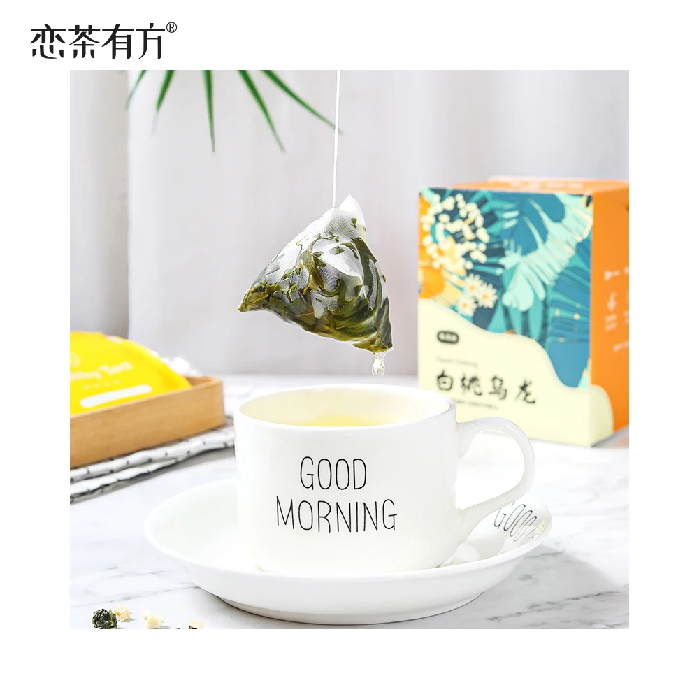 OEM Service Flat Tummy Tea White Peach Oolong Tea Flavor Blended Tea
