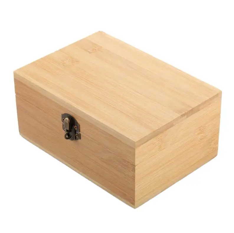Custom Eco-friendly Bamboo Wooden Stash Organizer Box with Rolling Tray Combination Lock