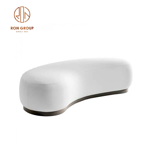 Wholesales Banquet Hotel Commercial Furniture White Color Fabric Dining Room Chair Cafe Single Seating Leisure Restaurant Booths