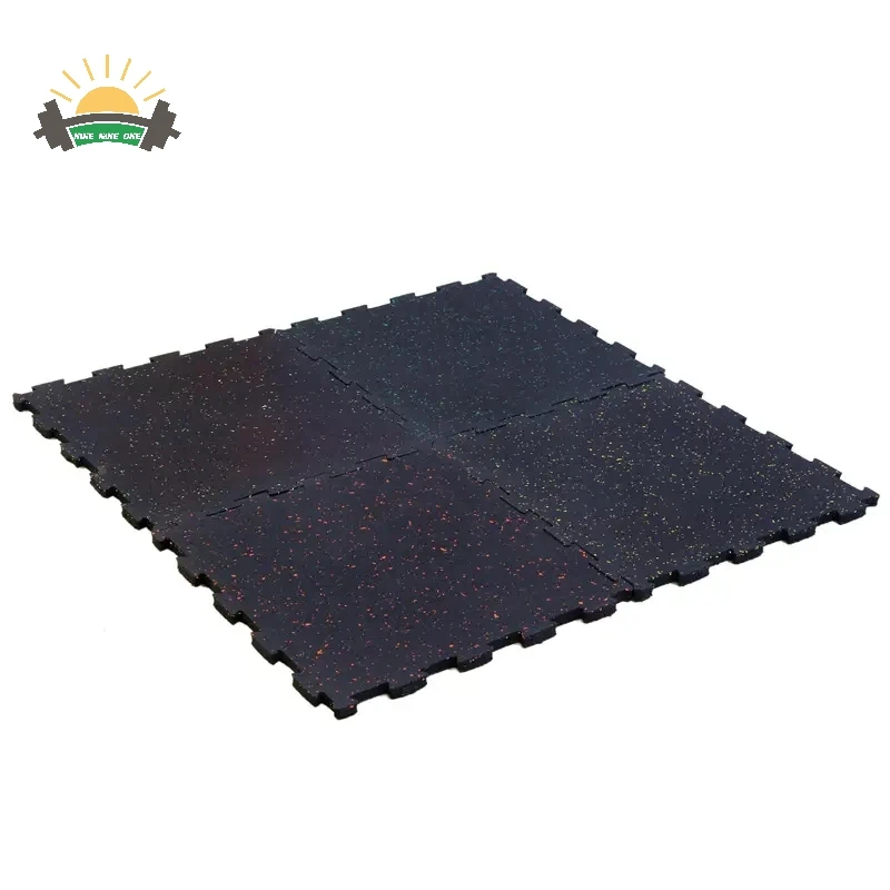 Puzzle type rubber mat gym fitness high density interlock gym mat