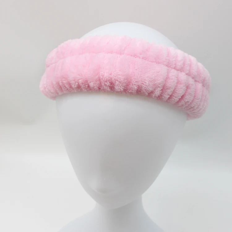 Spa Headband Wrist Washband Face Wash Set with 2 Washband Prevent Liquids Spilling Down Hair Wrap For Women Girls