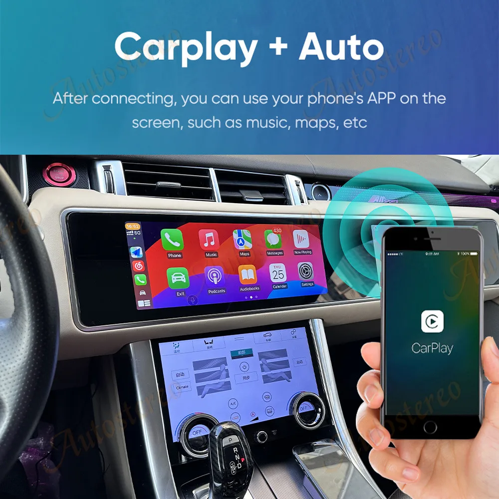 12.3 Inch Carplay For Land Rover Range Rover Vogue2013-2017/Sport2014-2017 Dual Screen Car Radio GPS Player Head Unit