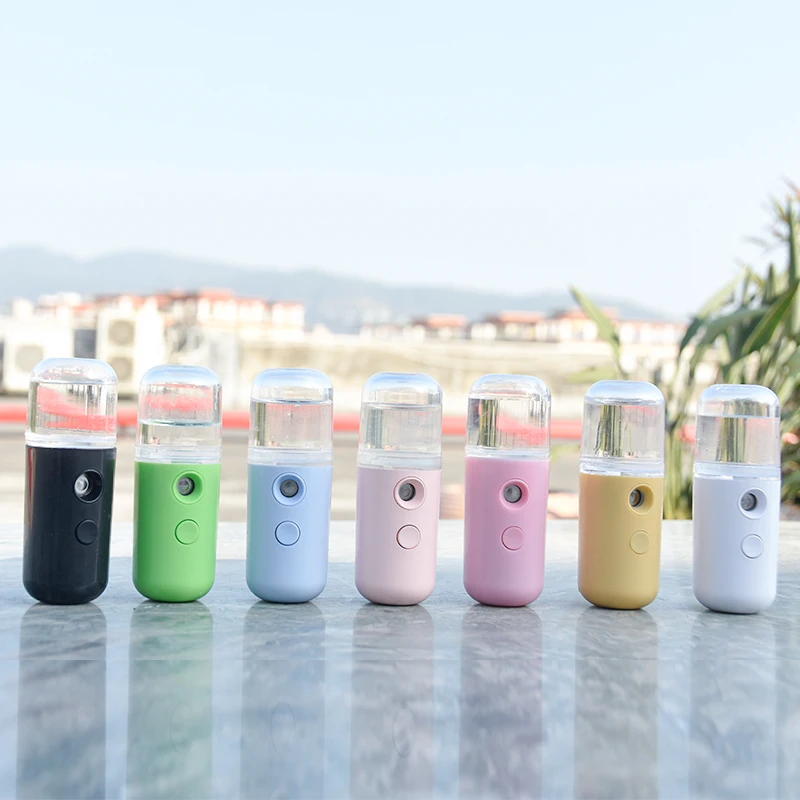 Free Sample Mini Nano mister Sprayer OEM ODM Customize White Facial Steamer Electronic Mist Sprayer Nano Sprayer