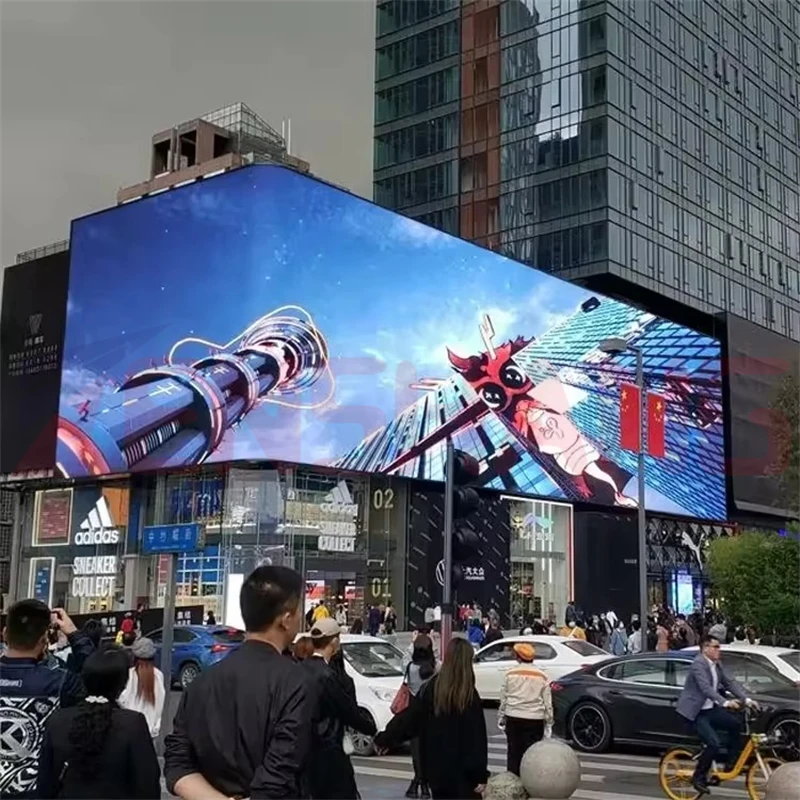 3d Hd Full Color Fixed Wall Mounted Outside Lighting Panel Advertising Video Av Wall Screen for Outdoor Led Display
