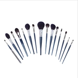 OUMO BRUSH--15 makeup brush set super soft hair XGF goat hair knot copper tube  makeup tool high quality makeup brushes