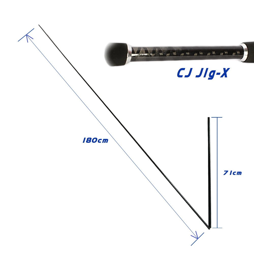 Carbon nano jigging rod blank 8ft China factory OEM manufacturer Medium and MH power fast action tip carbon fishing rod blank