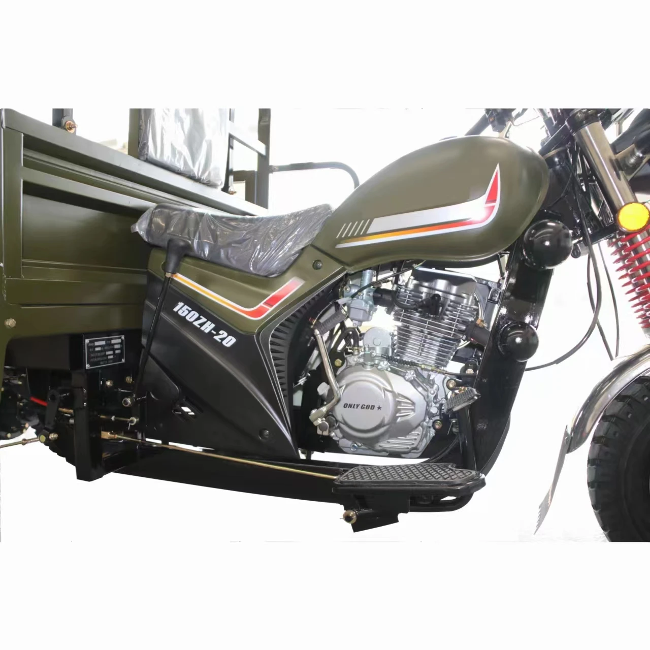 with  proof factory price 150cc air cooled motorized cargo three wheel cargo tricycle