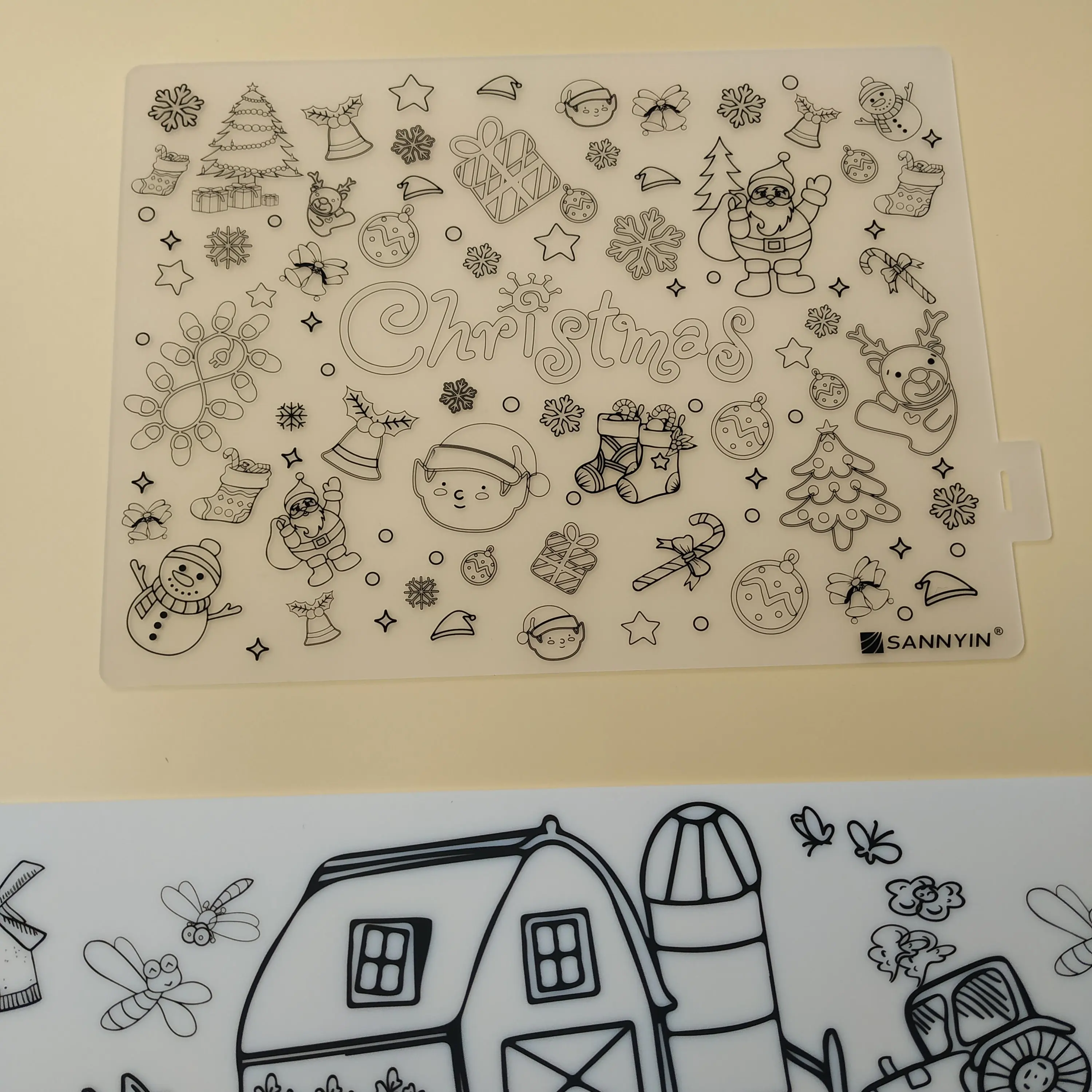 
Silicone Coloring Placemat Non slip soft foldable washable Drawing Mat For Kids 