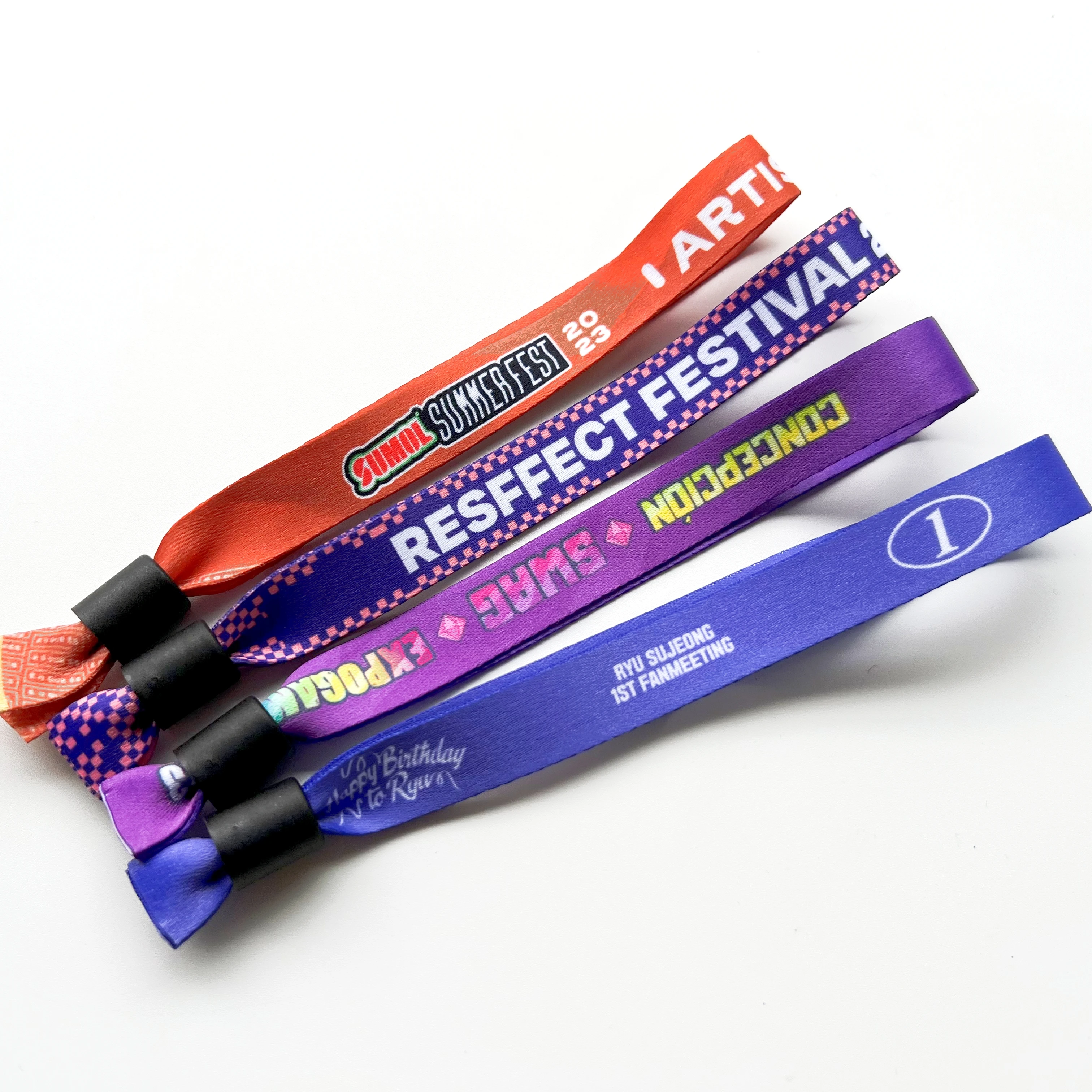2024* Cheap Event Fabric Wristband with Lock