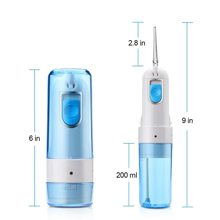 
travel portable rechargeable oral irrigator cordless water flosser achepower 