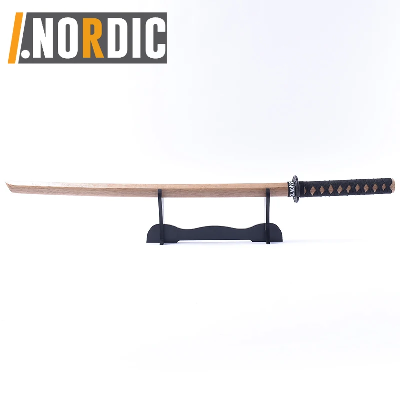 Wood Bamboo Martial Arts Training Sword Katana Practice Sword for Iaido Kendo and Japanese Fencing with Anti-Slip Grip