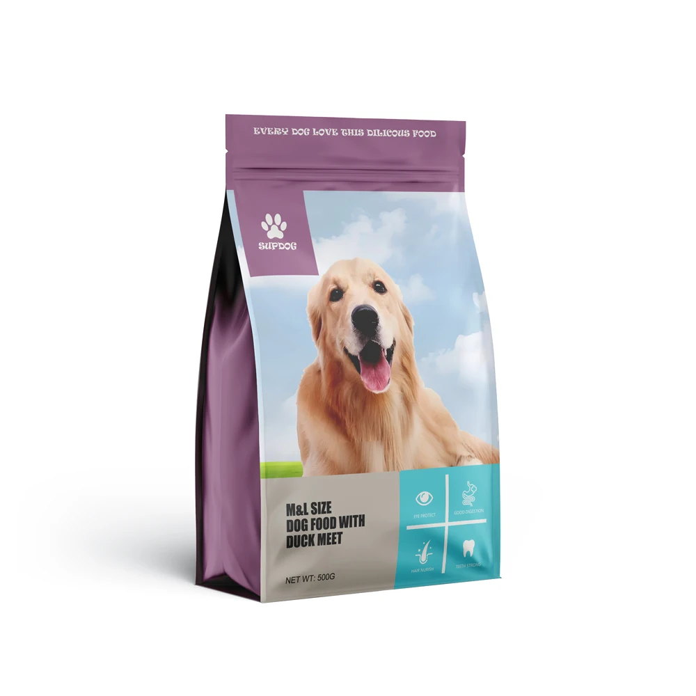 stand-up recycled Pet Food packing bag Stand Up Plastic Bags For Dog Food 15kg 20kg For Big Small Pet