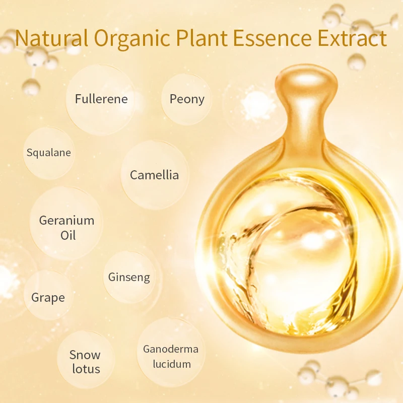 Wholesale Best Fullerene Sheep Placenta Serum Capsules Hyaluronic Acid Anti Wrinkle Whitening Facial Serum