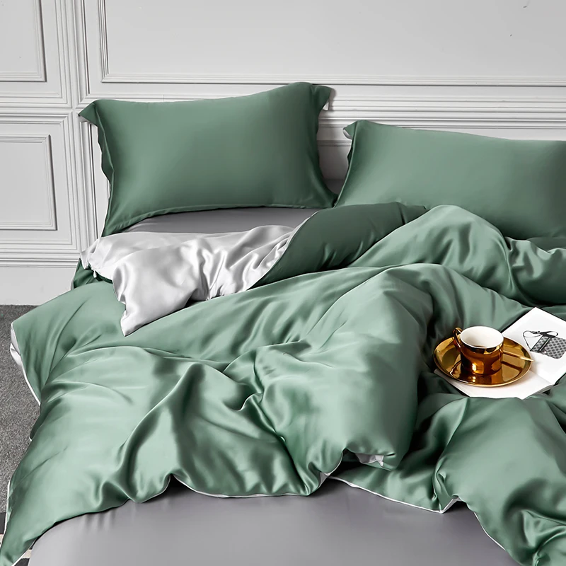 Luxury Silky Soft Breathable Tencel Sheets Hot Sleepers 100% Eucalyptus Sheets Deep Pocket Luxury Hotel Cooling Bed Sheets