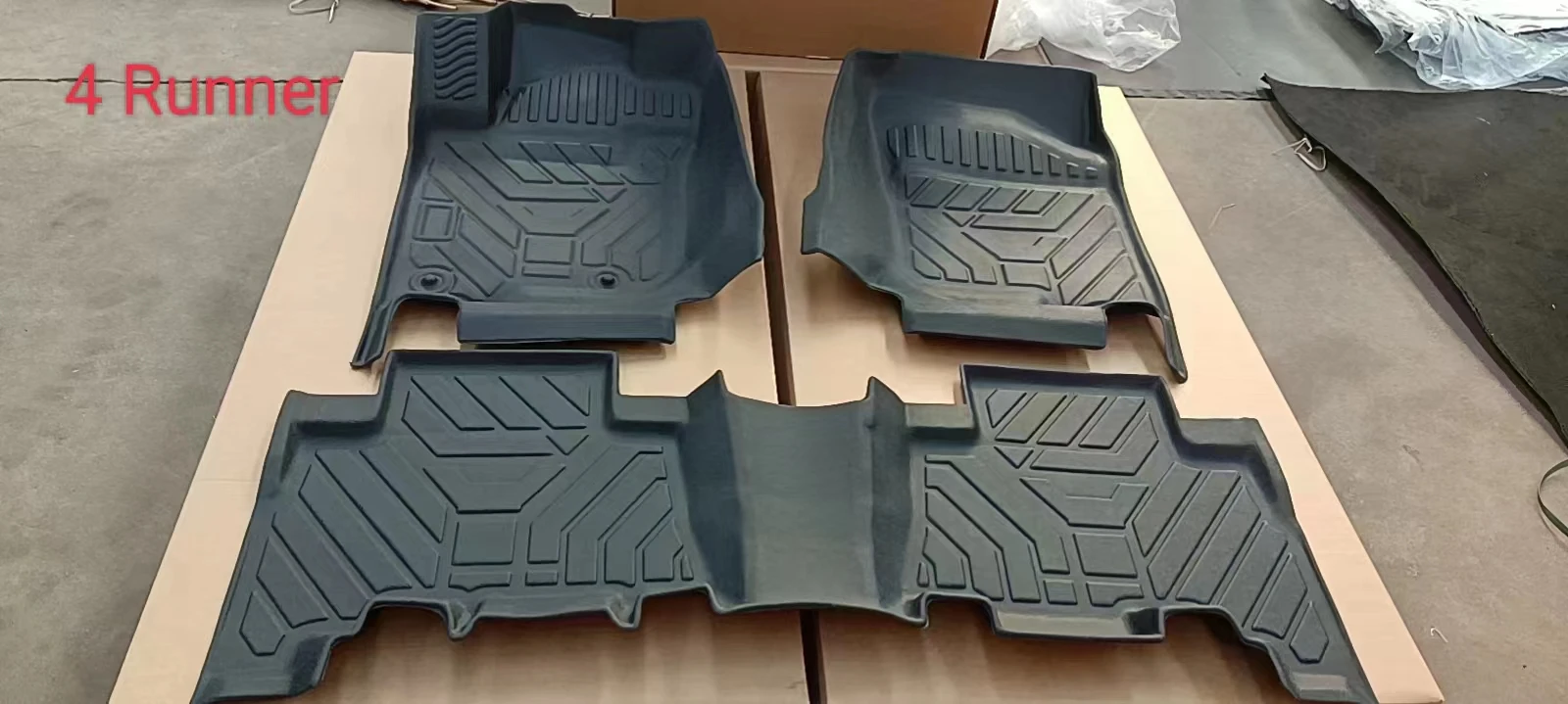 Custom Car Accessories 3D TPE Car Mats Heavy Duty 3D TPE Automotive Floor Mats Use For 4 Runner 3008 ALTIS