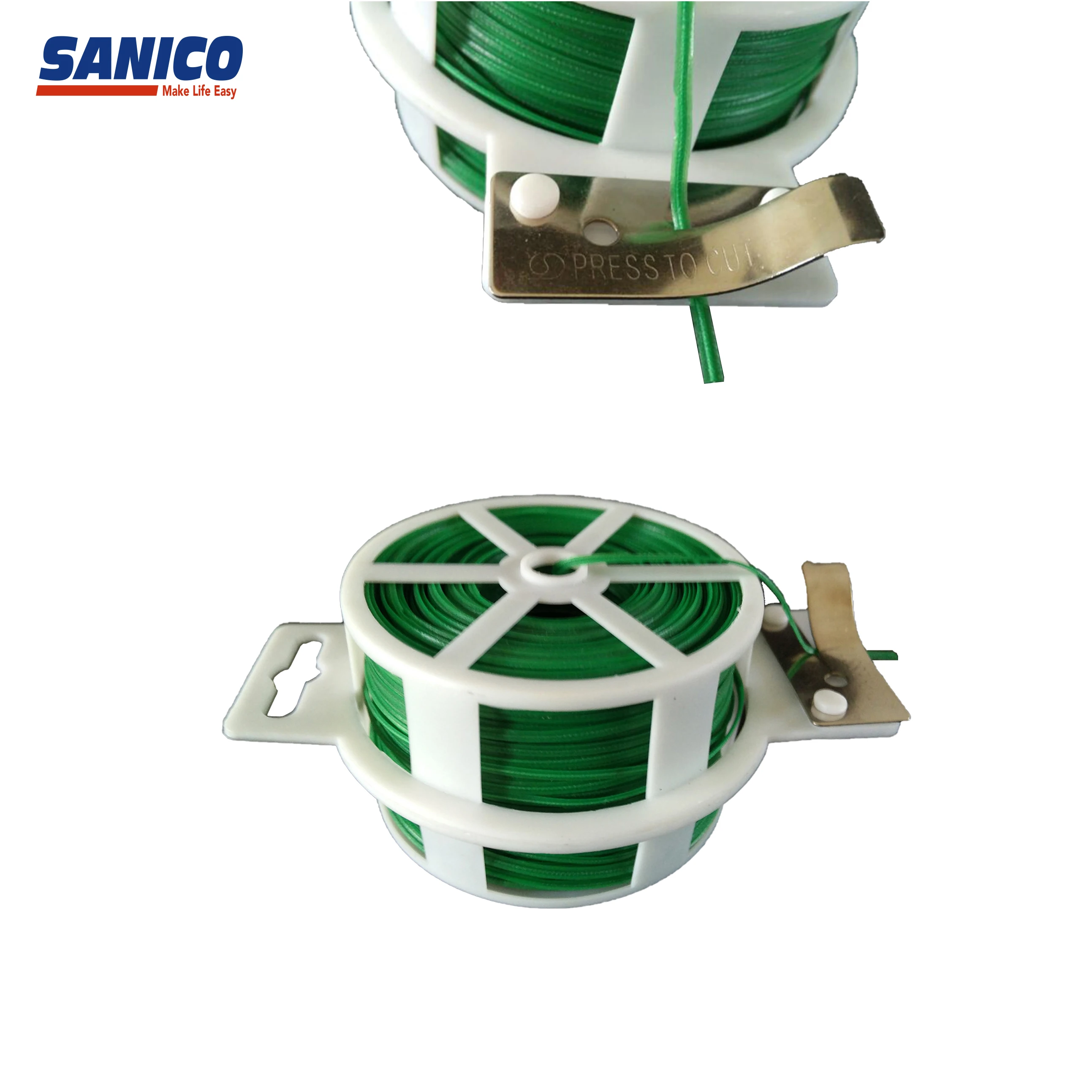 100m Twist Tie Roll Spool With Cutter Garden Tool Twist Tie