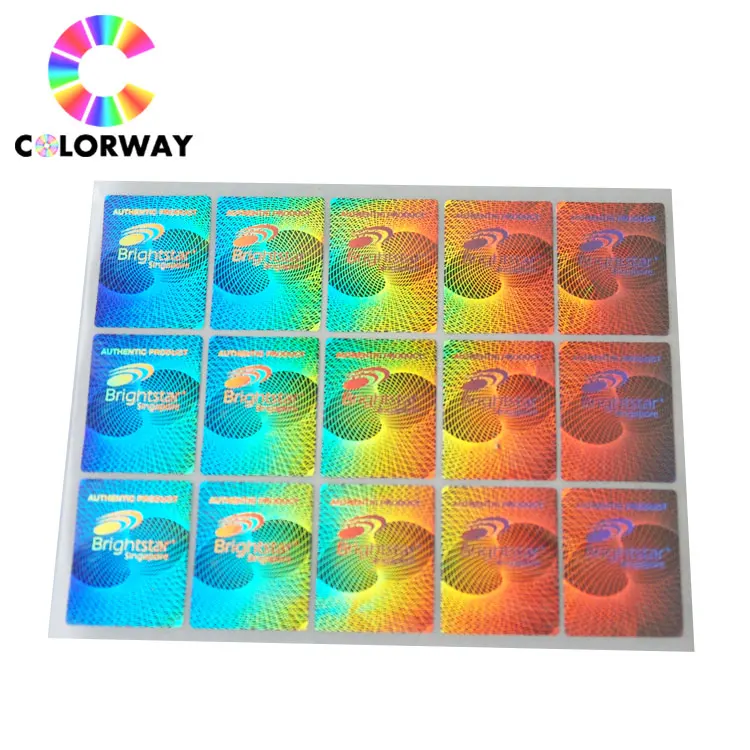 
Customized anti-counterfeiting high quality sticker, security with latent image label ticket 