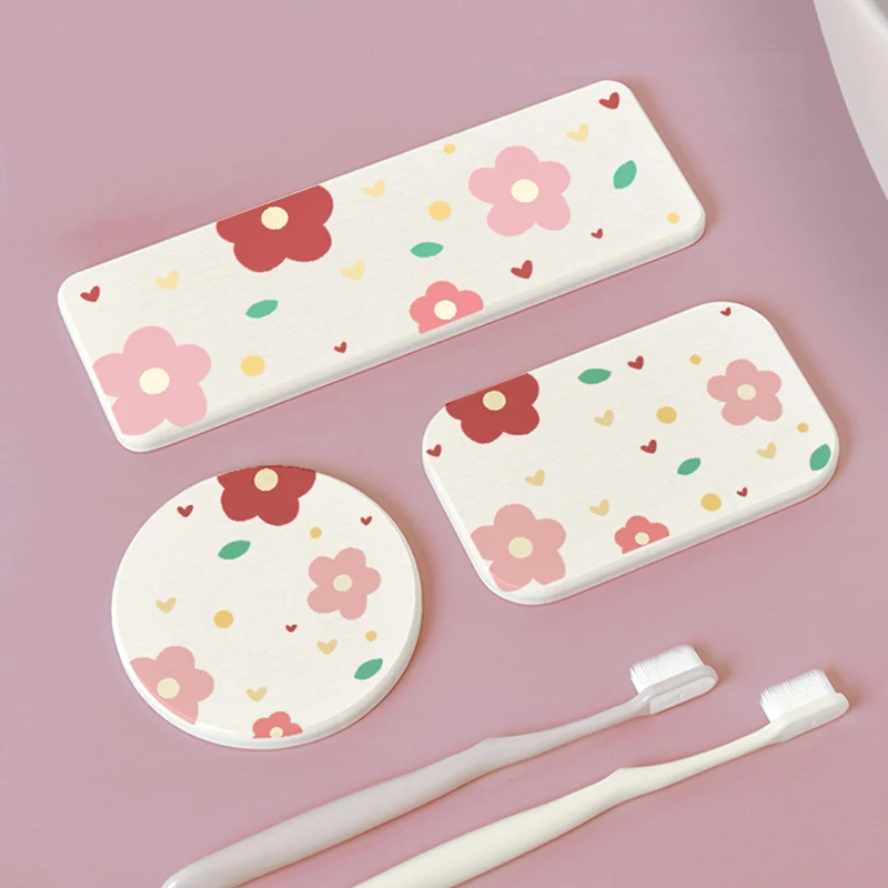 Strong water absorption customizable stone diatomite cup drink coaster set