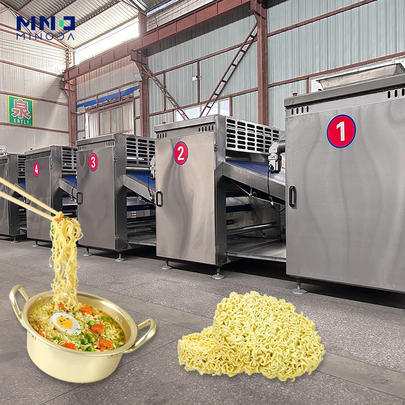 Custom 60000-120000 bags/8 hours Full automatic fried instant noodle making system