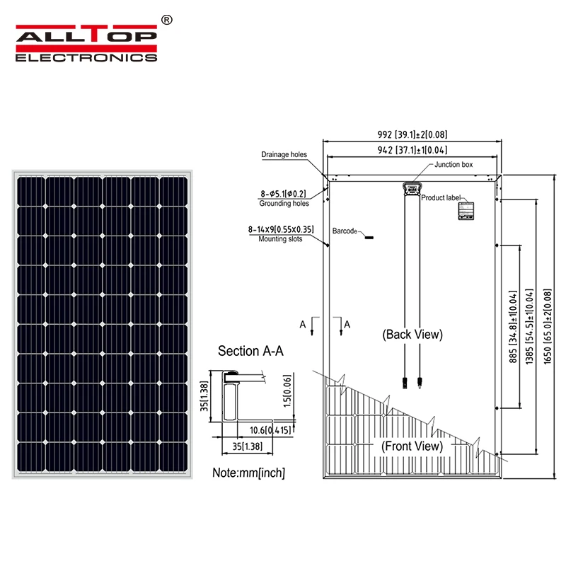 ALLTOP Monocristaline Solarpanel Poly 5bb 330w 335w 340w 345w 350w Home Use Cheapest Price Solar Panel