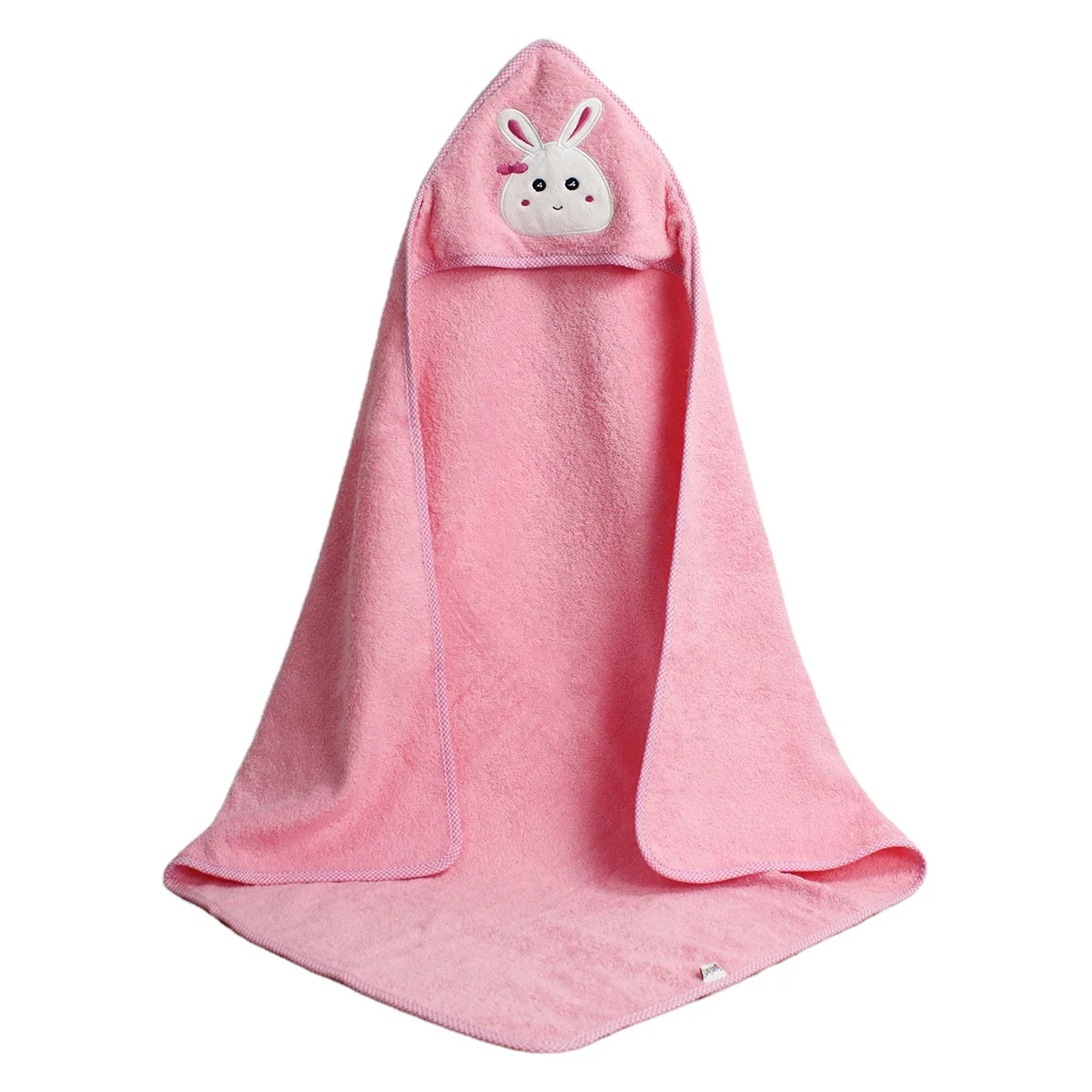Factory custom 100% cotton baby hooded bath towel for kids