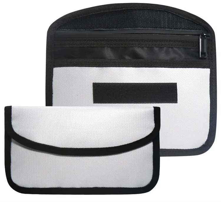 Mobile Phone Signal Shielding Faraday Fabric Bag Fireproof Waterproof Case Anti Gps Location Tracking Wallet