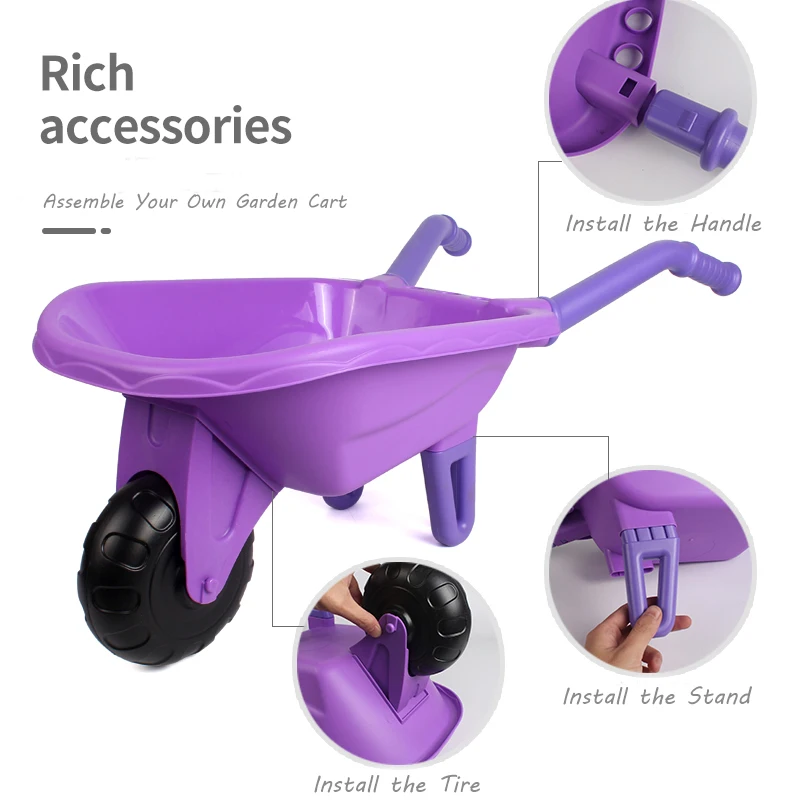 Manufacturer Bulk Wholesale LT9901 Hands-On Ability Development Gardening Tool Set Outdoor Play Kids Garden Toys with Trolley