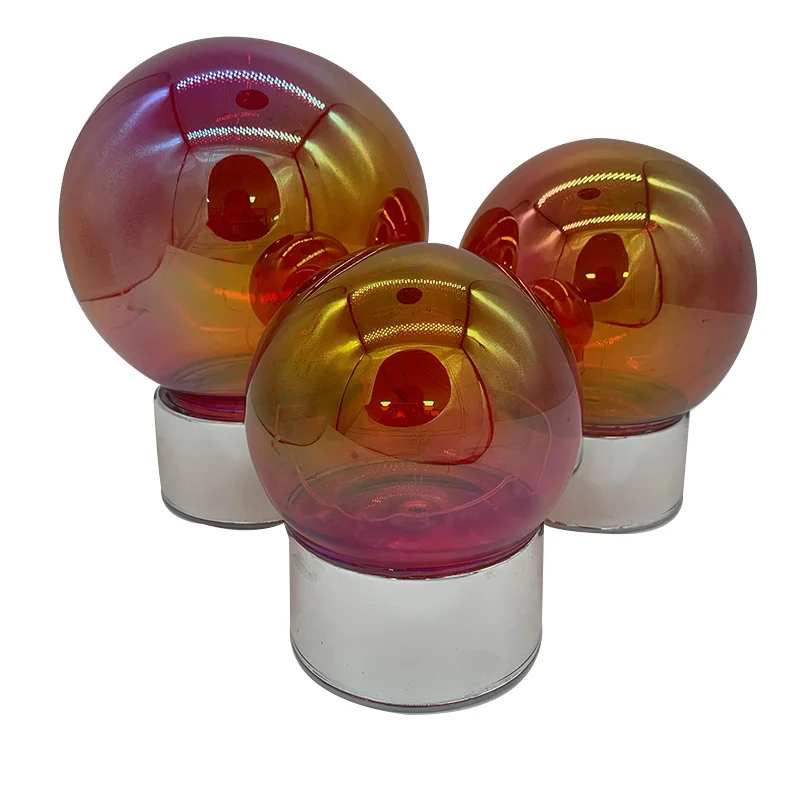 Горячая Распродажа, теплый красный Рождественский светодиодный стеклянный шар со светодиодной подсветкой