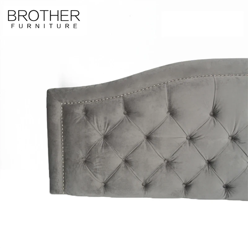 Newest design modern style big bedroom king size headboards cushion bedroom furniture