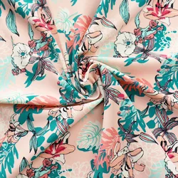 Wholesale 152cm*200gsm knitted digital printed flower pattern for dress