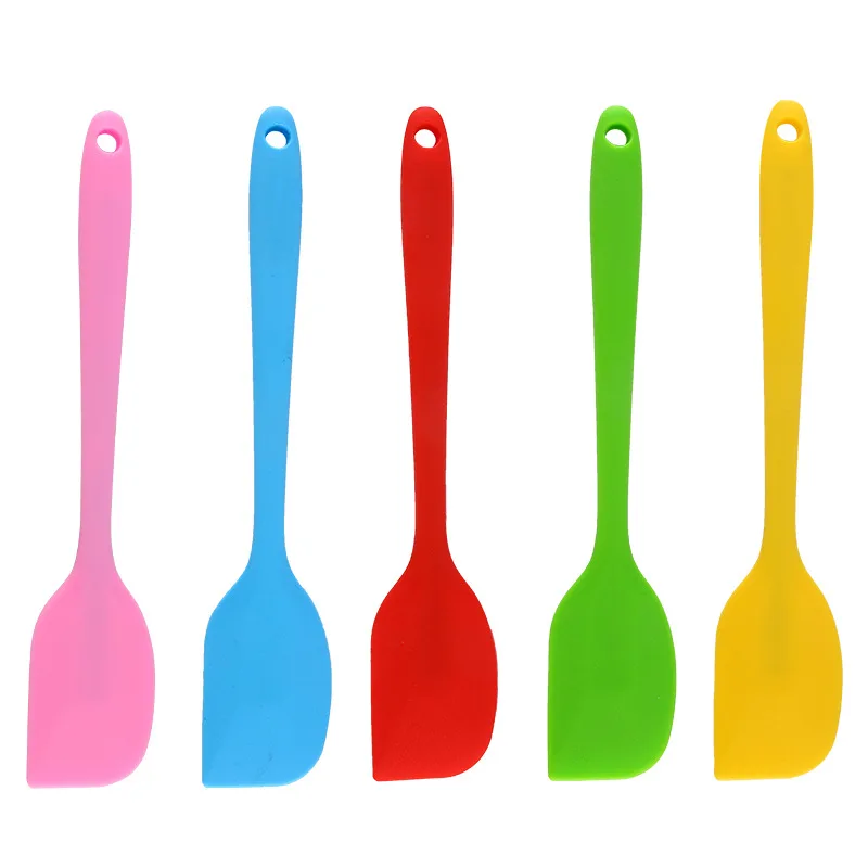 Food Safe BPA Free Silicone Spatula Heat Resistant Non-Stick Rubber Cake Cream Scraper Mixing Tool for Baking