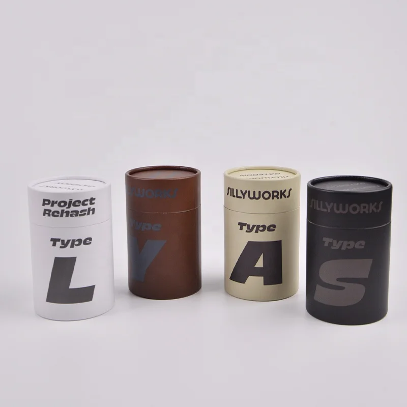 Hot sale recyclable glass jar box paper tube candle cylinder cardboard box strong packaging tube