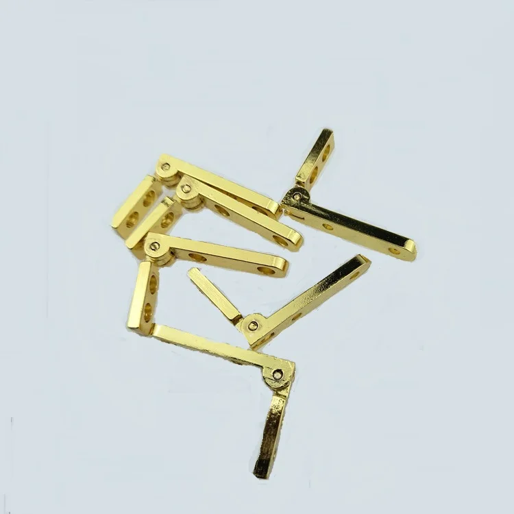 Gold color side rail hinge for wooden box