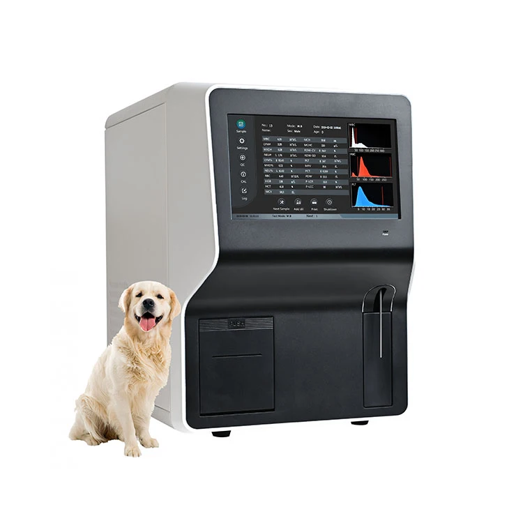 Portable Clindiag Animal Cell Counter Fully Automated 3 Part Veterinary Hematology Analyzer