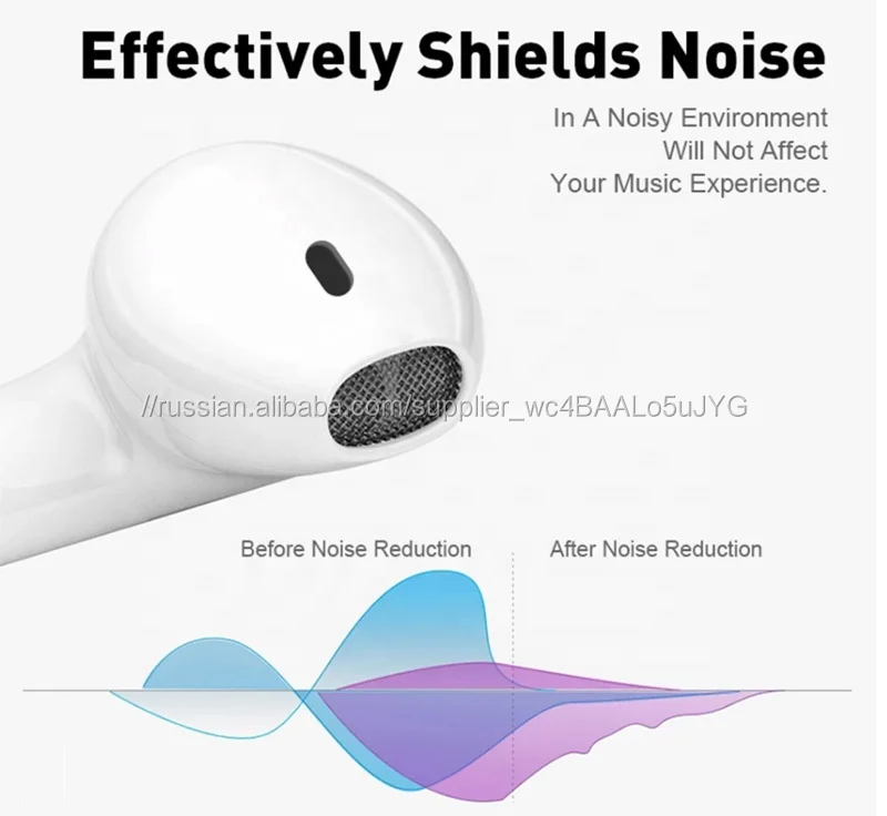 Самый дешевый беспроводной BT наушник V5.0 TWS 2.0 настоящая стереосистема с шумоподавлением airbuds сенсорной функ