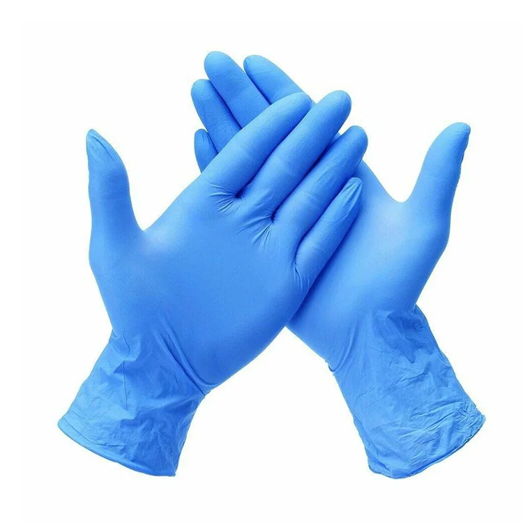 Wholesale High Quality Guantes de Nitrilo hand nitrile gloves black blue white Nitrile Gloves