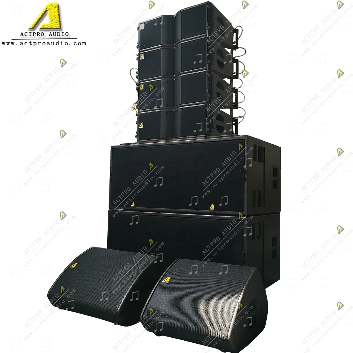 Actpro PRO Audio KR208  dual 8 inch Line Array Speaker PA Speaker SB28 dual 18 inch Subwoofer