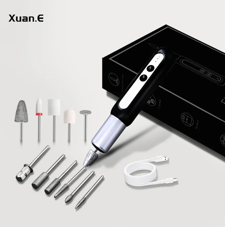Hot Selling Portable Personalized Electric Nail Drill Files Mini Electric Nail Drill e File Manicure Pedicure Tools