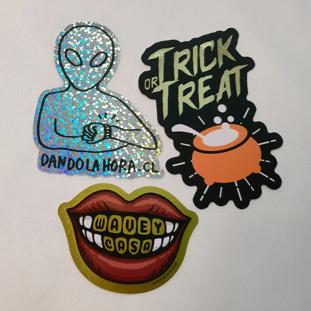 Cheap Price Customized Printing Die Cut waterproof neon color sticker