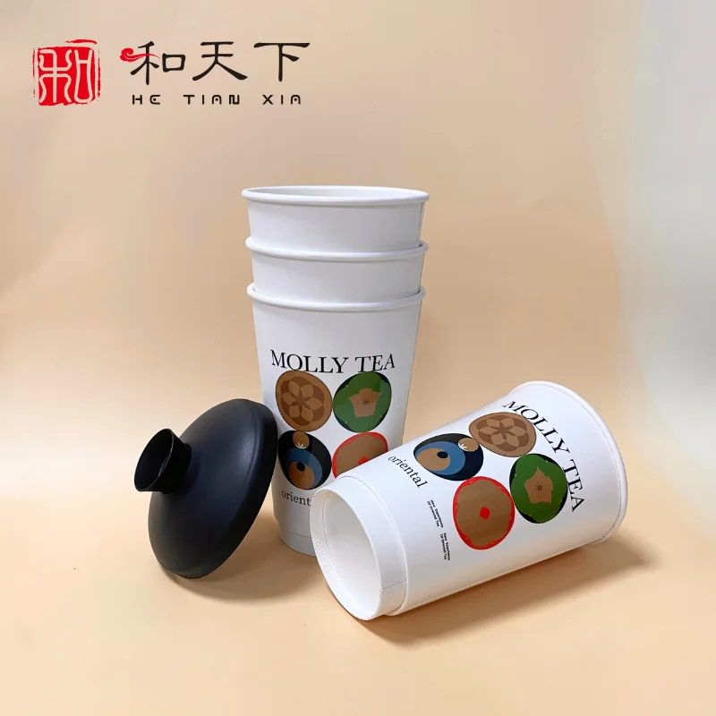 Custom Design Biodegradable Corrugated Paper Cups Ripple Wall Kraft Paper Cup 5 Oz