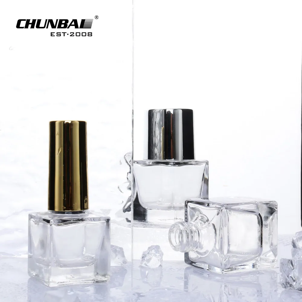 Bulk Fancy Colored 5Ml 20Ml Mini Custom Made Design Your Own Empty Clear / White Luxury Uv Gel Nail Polish Bottle Packaging Set