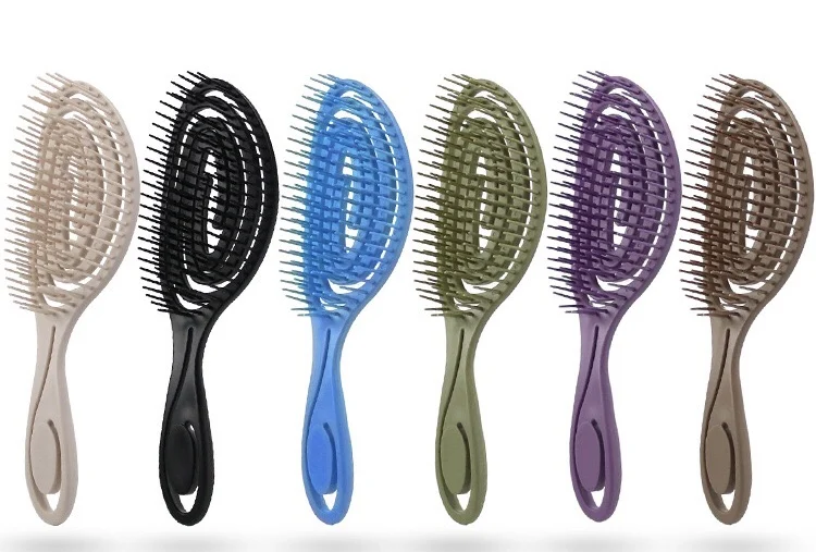 Hot Hair Scalp Massage Comb Curly Detangle round Hair shampoo Brushes and combs detangler for Salon Hairdressing Tools