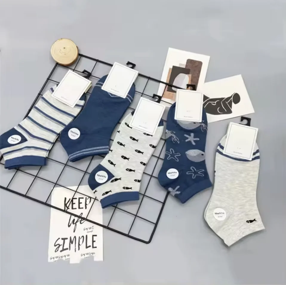 Ins Trade New Crew Casual Standard Knitted Socks Mixed Pack Custom Made Socks Korea Sock